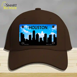 Houston Silhouette Novelty License Plate Hat Cotton / Dark Brown