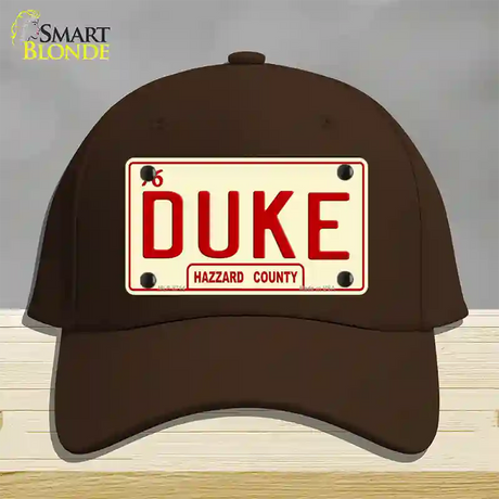 Duke Novelty License Plate Hat Cotton / Dark Brown