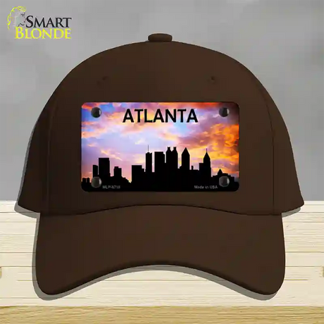 Atlanta Silhouette Novelty License Plate Hat Cotton / Dark Brown