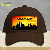 Kansas City Silhouette Novelty License Plate Hat Cotton / Dark Brown