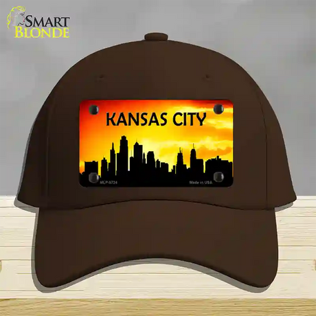 Kansas City Silhouette Novelty License Plate Hat Cotton / Dark Brown