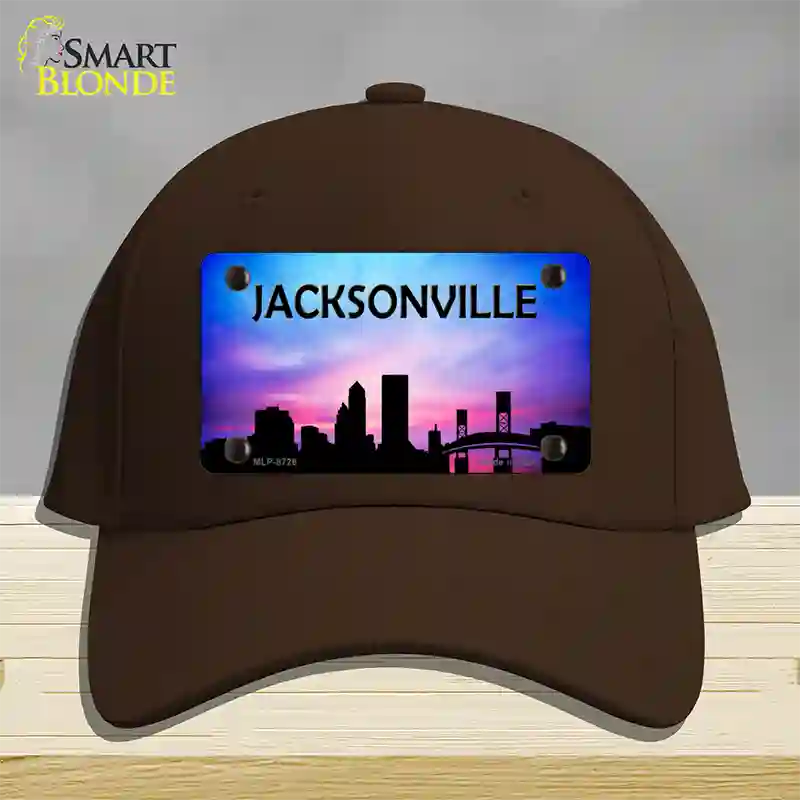 Jacksonville Silhouette Novelty License Plate Hat Cotton / Dark Brown