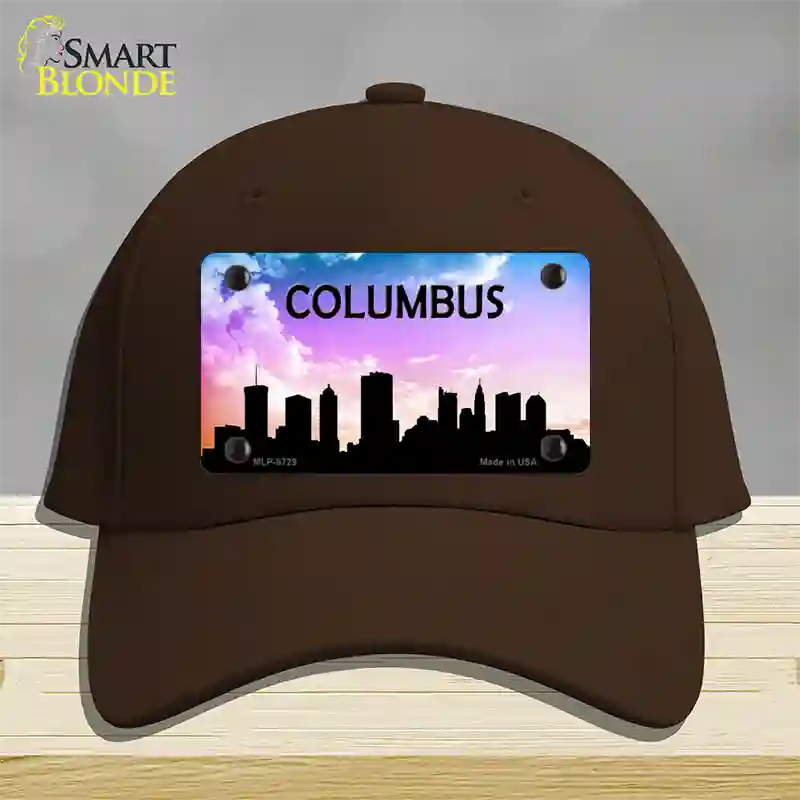 Columbus Silhouette Novelty License Plate Hat Cotton / Dark Brown