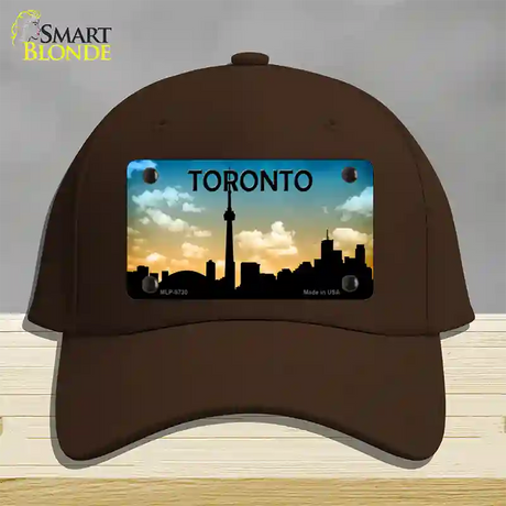 Toronto Silhouette Novelty License Plate Hat Cotton / Dark Brown