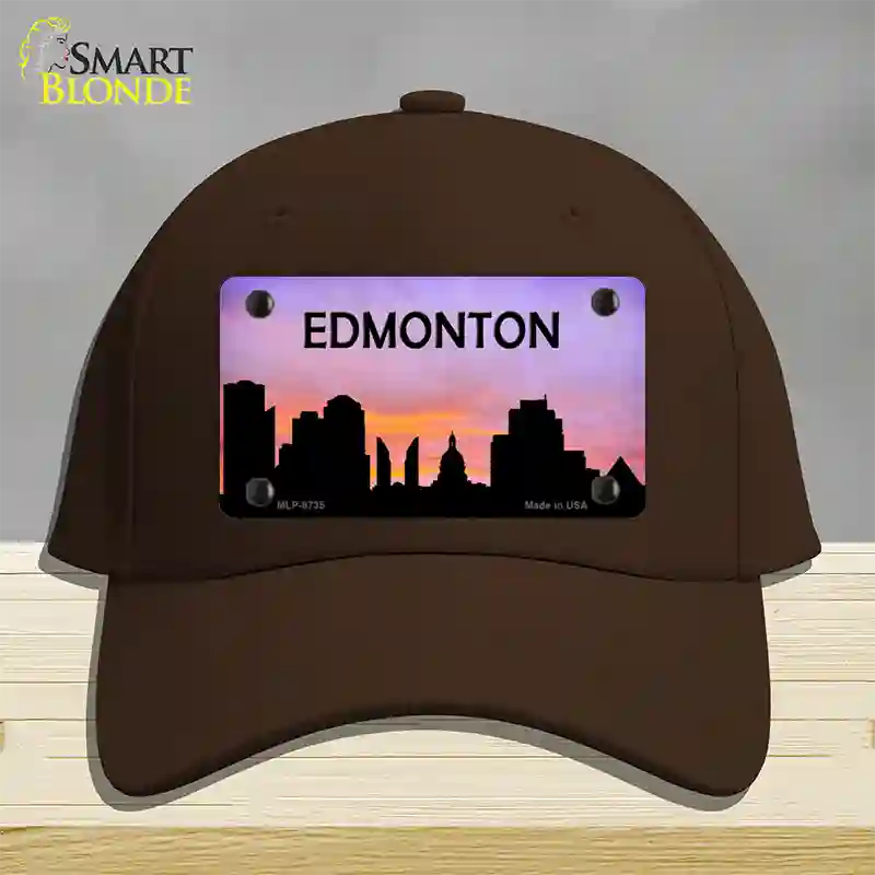 Edmonton Silhouette Novelty License Plate Hat Cotton / Dark Brown