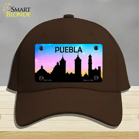 Puebla Silhouette Novelty License Plate Hat Cotton / Dark Brown