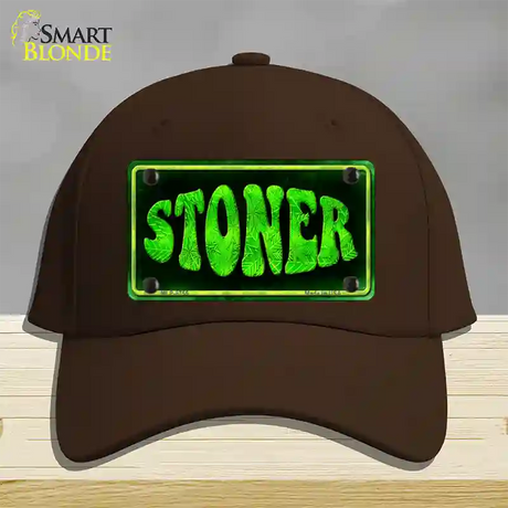 Stoner Novelty License Plate Hat Cotton / Dark Brown