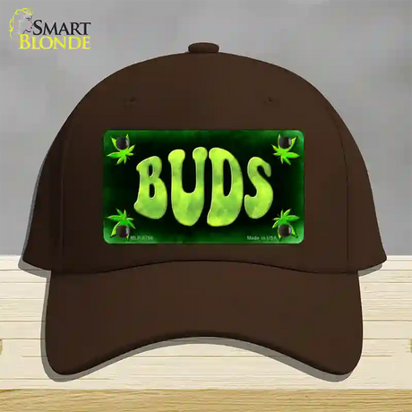 Buds Novelty License Plate Hat Cotton / Dark Brown