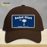 Inlet Girl Novelty License Plate Hat Cotton / Dark Brown