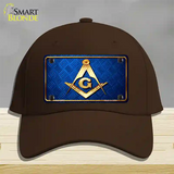 Freemasonry Novelty License Plate Hat Cotton / Dark Brown