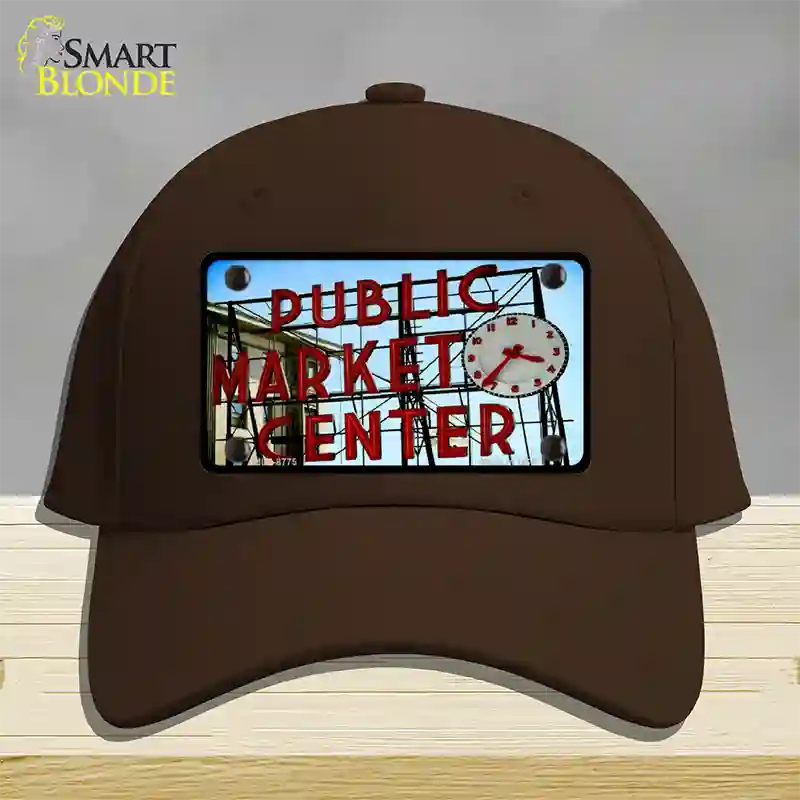 Pikes Place Novelty License Plate Hat Cotton / Dark Brown