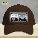 Big Truck Little Penis Novelty License Plate Hat Cotton / Dark Brown