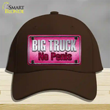 Big Truck No Penis Novelty License Plate Hat Cotton / Dark Brown