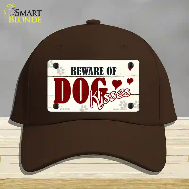 Beware of Dogs Novelty License Plate Hat Cotton / Dark Brown