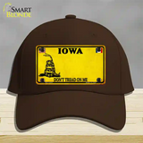 Iowa Dont Tread On Me Novelty License Plate Hat Cotton / Dark Brown