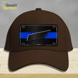 Tennessee Thin Blue Line Novelty License Plate Hat Cotton / Dark Brown