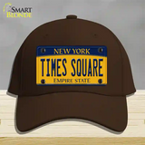 Times Square New York Novelty License Plate Hat Cotton / Dark Brown