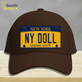 NY Doll New York Novelty License Plate Hat Cotton / Dark Brown