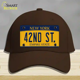 42nd St New York Novelty License Plate Hat Cotton / Dark Brown