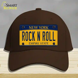 Rock N Roll New York Novelty License Plate Hat Cotton / Dark Brown