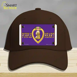 Purple Heart Novelty License Plate Hat Cotton / Dark Brown