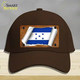 Honduras Flag Scroll Novelty License Plate Hat Cotton / Dark Brown