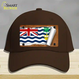 British Indian Ocean Flag Scroll Novelty License Plate Hat Cotton / Dark Brown