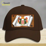 Monaco-S Flag Scroll Novelty License Plate Hat Cotton / Dark Brown