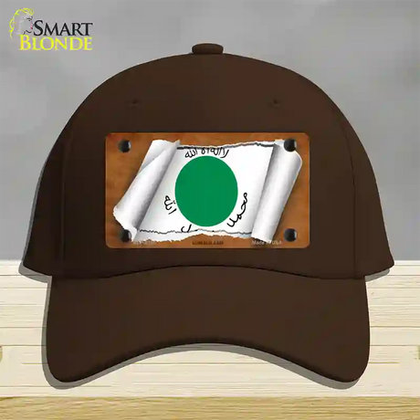 Somaliland Flag Scroll Novelty License Plate Hat Cotton / Dark Brown