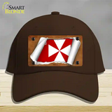 Wallis Flag Scroll Novelty License Plate Hat Cotton / Dark Brown