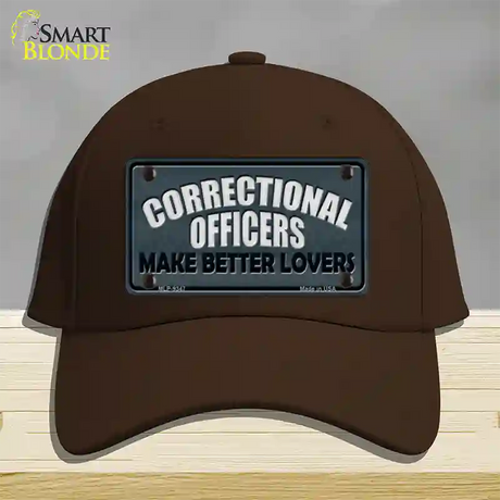 Corrections Officer Better Lover Novelty License Plate Hat Cotton / Dark Brown