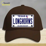 Longhorn Texas Novelty License Plate Hat Cotton / Dark Brown