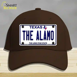 Alamo Texas Novelty License Plate Hat Cotton / Dark Brown