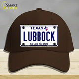 Lubbock Texas Novelty License Plate Hat Cotton / Dark Brown