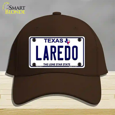 Laredo Texas Novelty License Plate Hat Cotton / Dark Brown