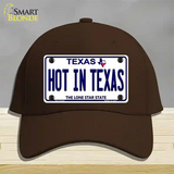 Hot in Texas Novelty License Plate Hat Cotton / Dark Brown