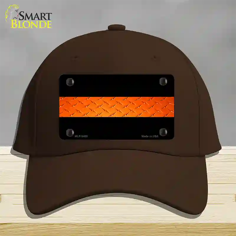 Rescue Personnel Diamond Novelty License Plate Hat Cotton / Dark Brown