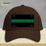 Thin Green Line Novelty License Plate Hat Cotton / Dark Brown