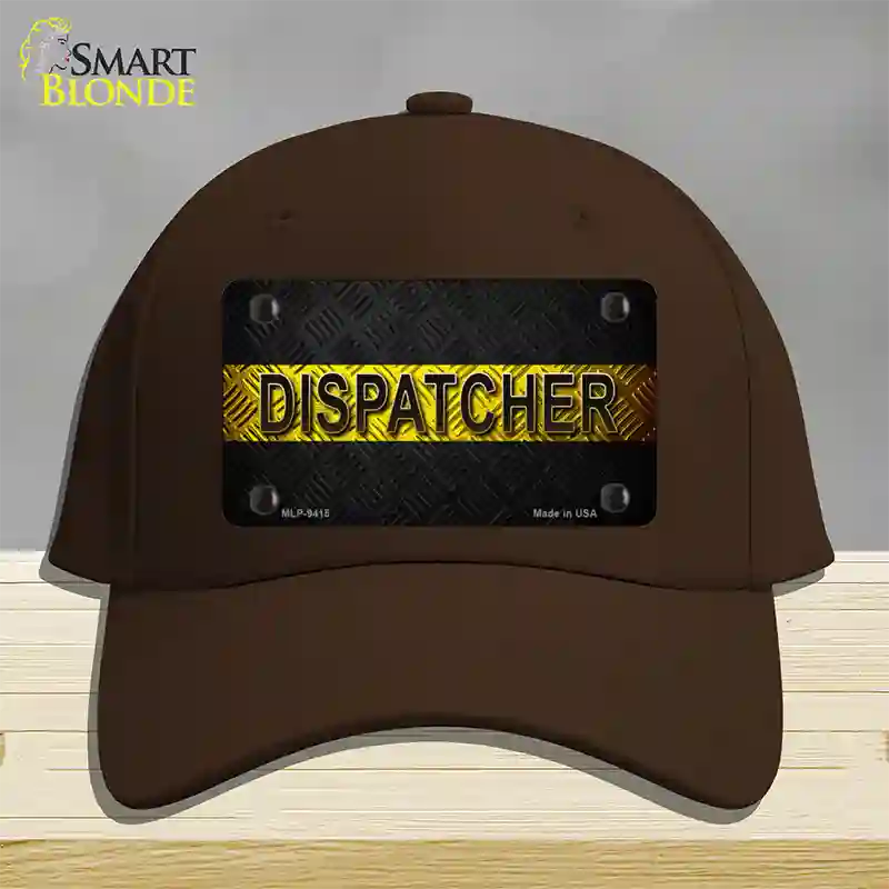 Dispatcher Novelty License Plate Hat Cotton / Dark Brown