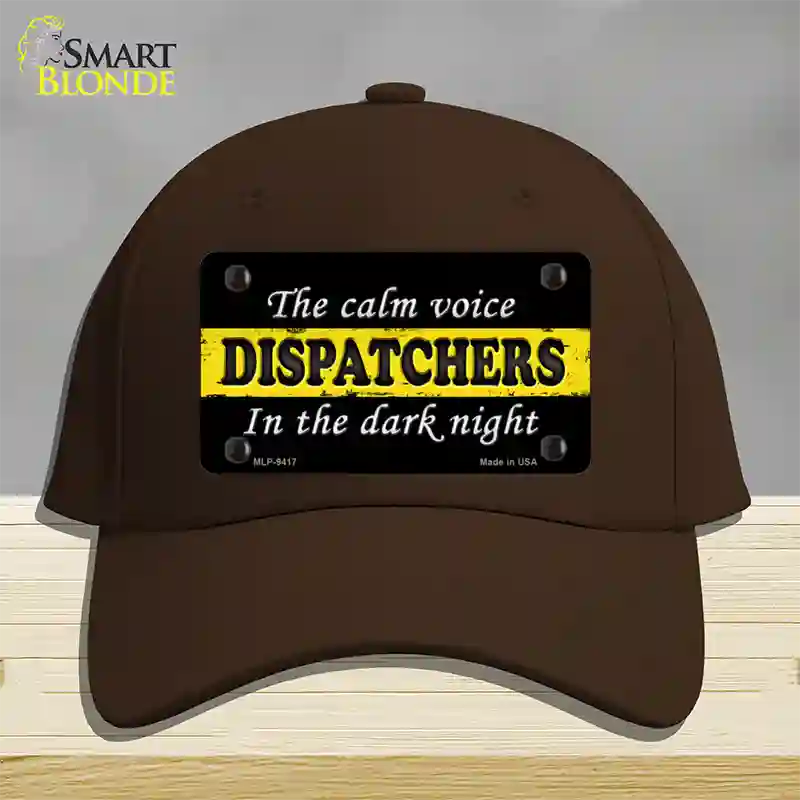 The Calm Voice Dispatchers Novelty License Plate Hat Cotton / Dark Brown