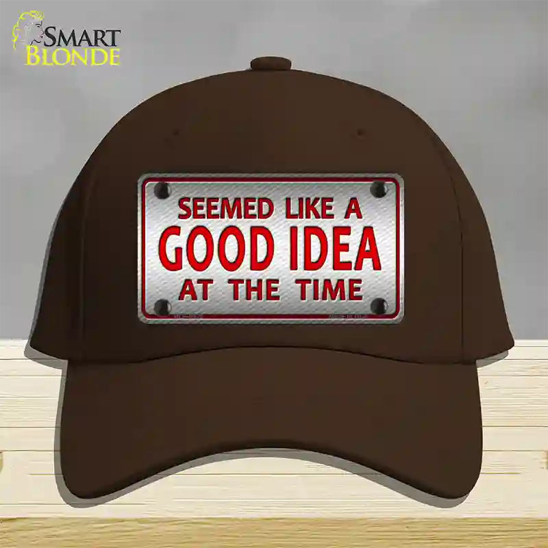 Seemed Like A Good Idea Novelty License Plate Hat Cotton / Dark Brown