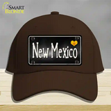 New Mexico Flag Script Novelty License Plate Hat Cotton / Dark Brown