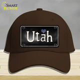 Utah Flag Script Novelty License Plate Hat Cotton / Dark Brown