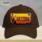 Arizona Scenic Novelty License Plate Hat Cotton / Dark Brown