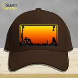 Jeep Blank Scenic Novelty License Plate Hat Cotton / Dark Brown