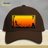 Lizard Blank Scenic Novelty License Plate Hat Cotton / Dark Brown