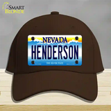 Henderson Nevada Novelty License Plate Hat Cotton / Dark Brown