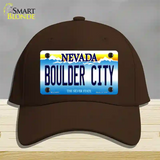 Boulder City Nevada Novelty License Plate Hat Cotton / Dark Brown