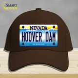 Hoover Dam Nevada Novelty License Plate Hat Cotton / Dark Brown