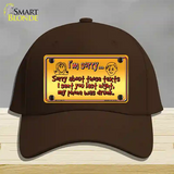 Phone Was Drunk Novelty License Plate Hat Cotton / Dark Brown